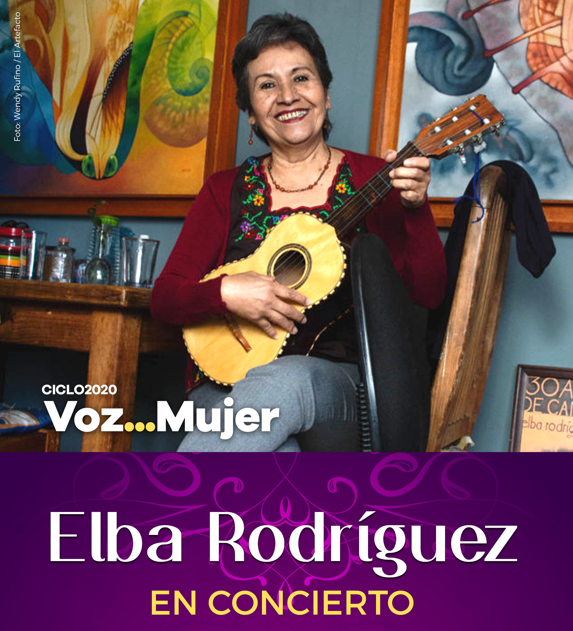 Elba Rodríguez en el ciclo Voz… mujer 2020
