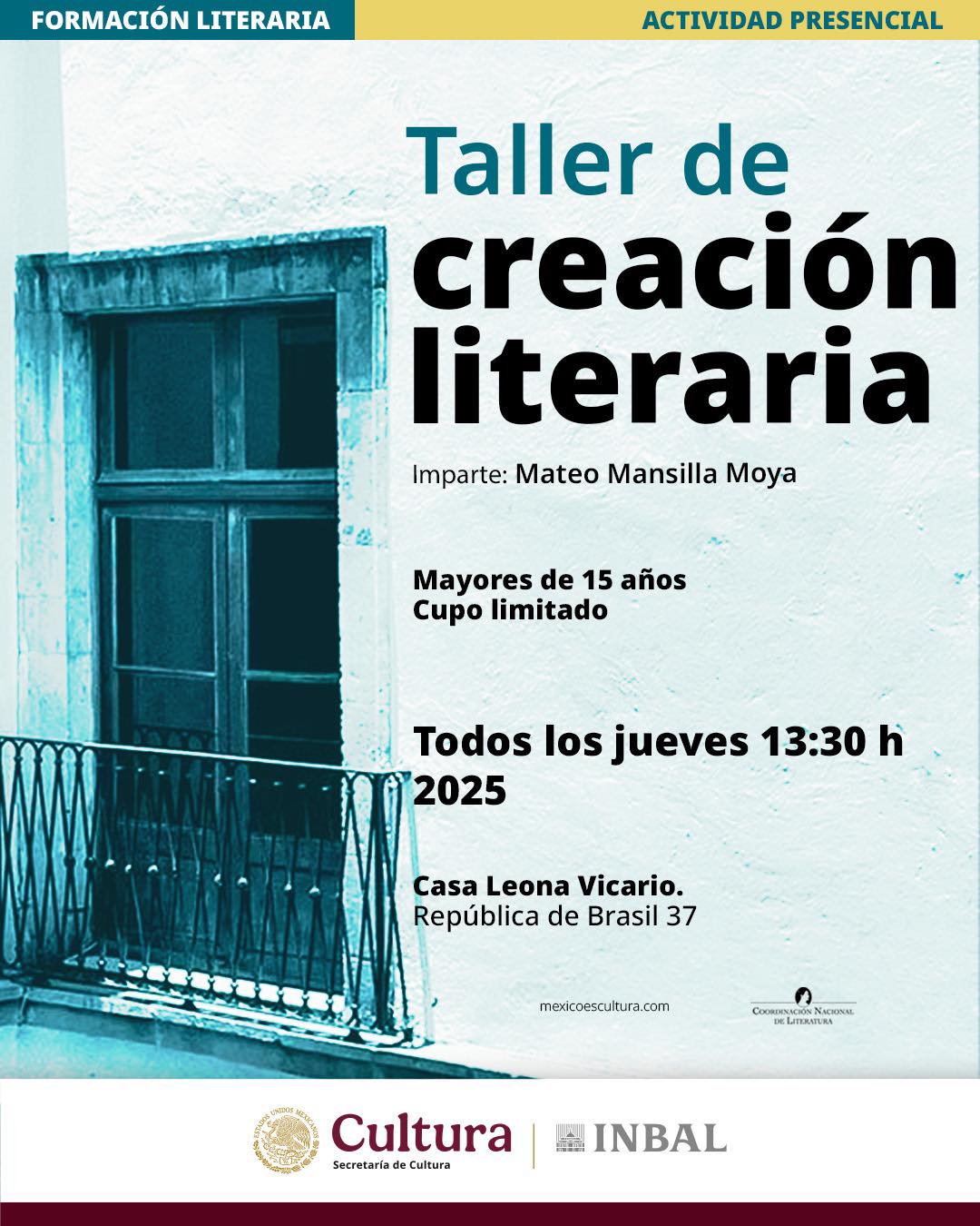 "Taller de creación literaria"