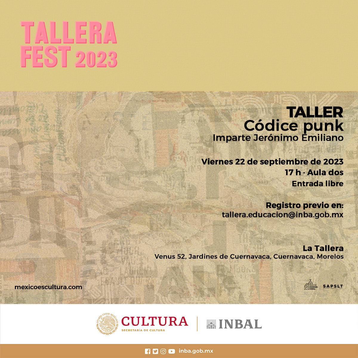 ¡Música, poesía, fanzines, exposiciones y más… en Tallera Fest 2023!
