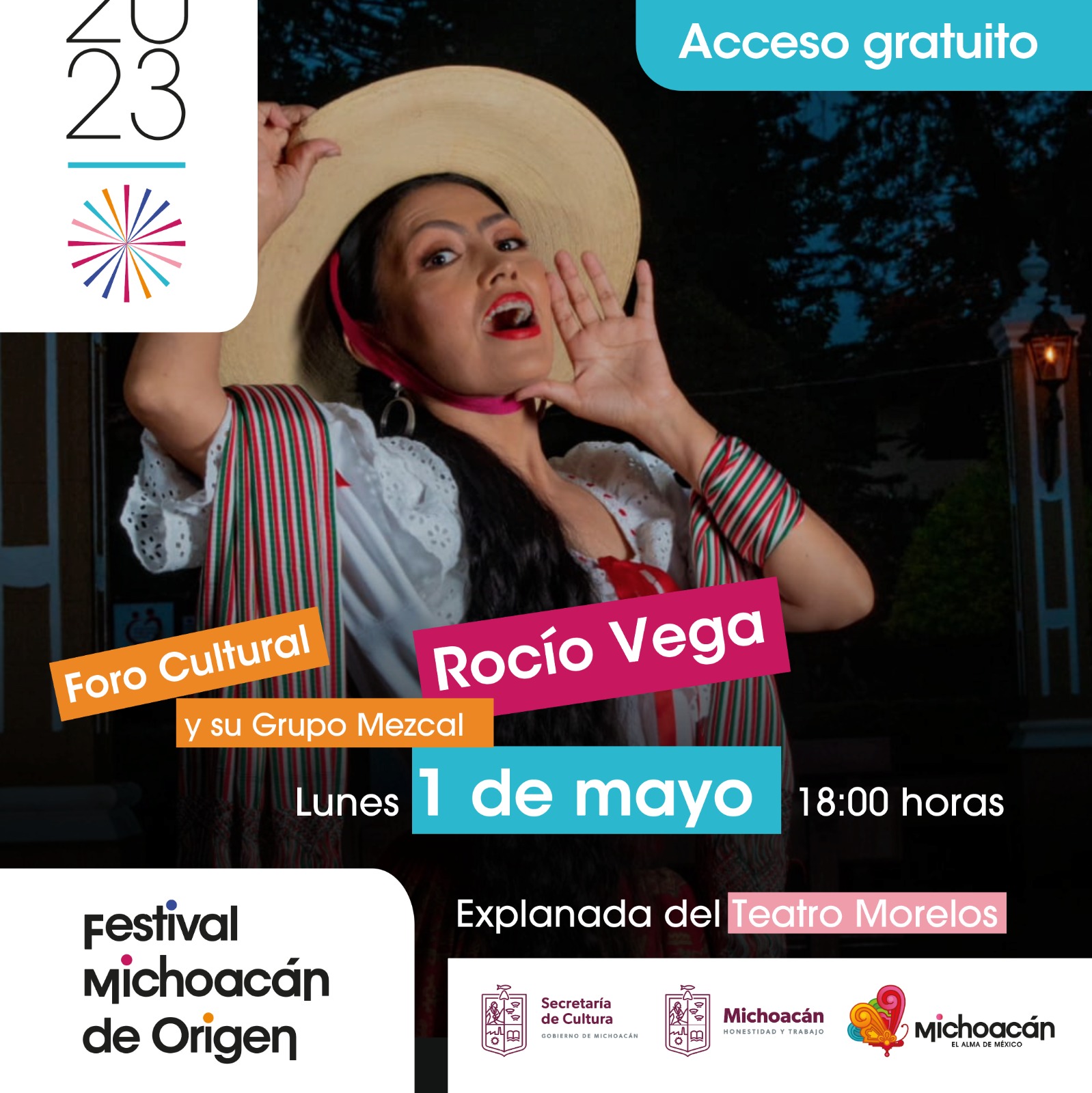 La música tradicional mexicana llega al Festival Michoacán de Origen con Rocío Vega y su Grupo Mezcal