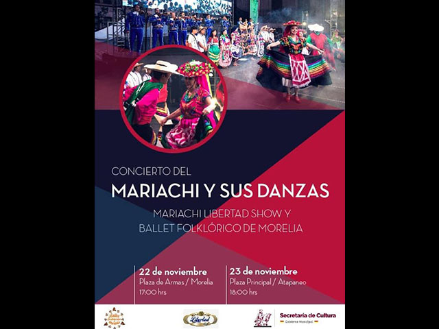 Mariachi Libertad Show y Ballet Folklórico de Morelia, se unirán para difundir tradiciones mexicanas