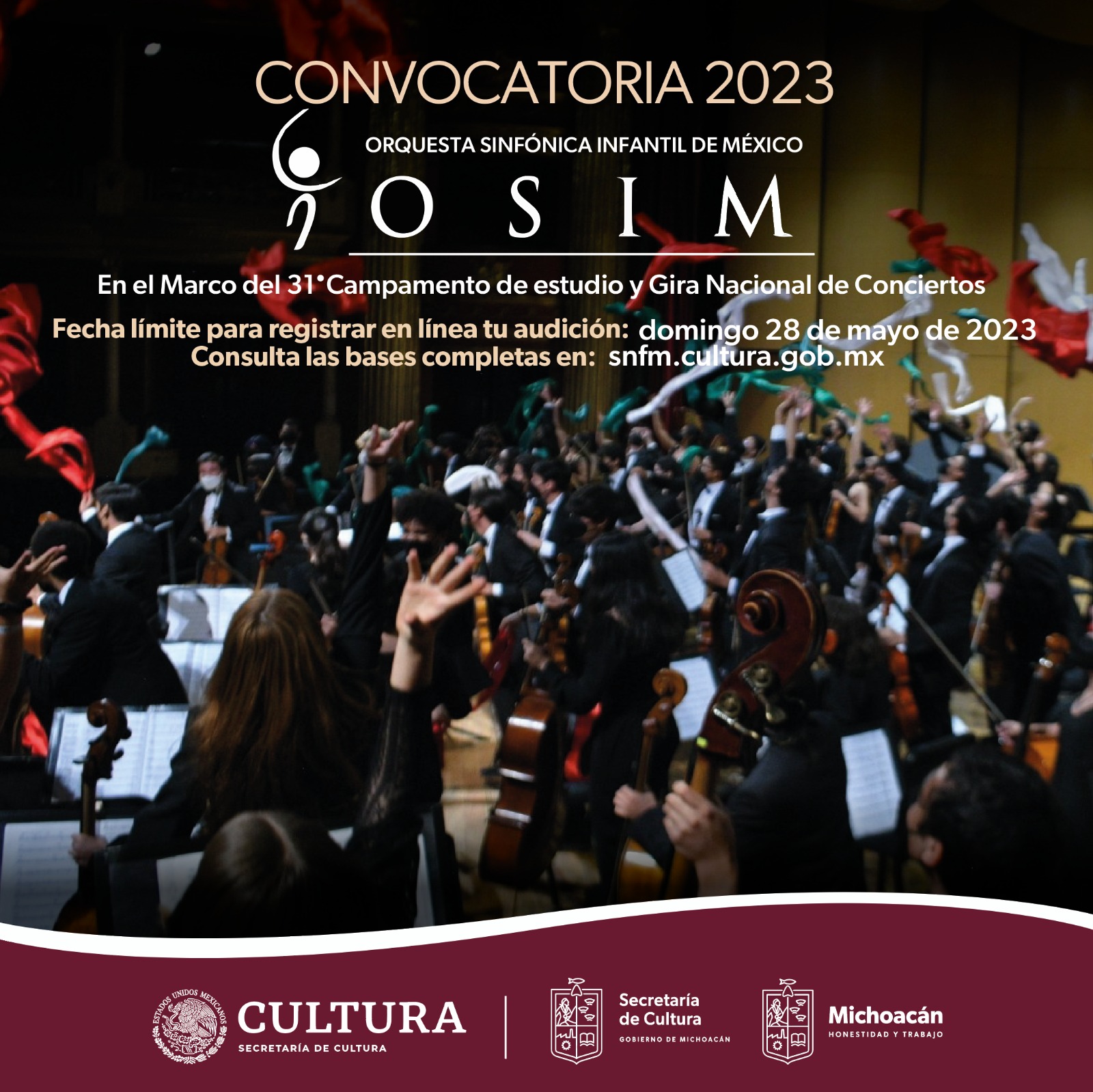 Convocan a aplicar para la Orquesta Sinfónica Infantil de México
