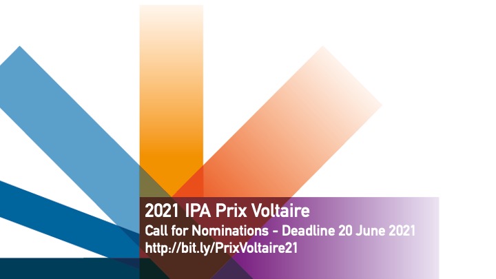 La IPA entregará el Premio Voltaire 2021 en la FIL Guadalajara