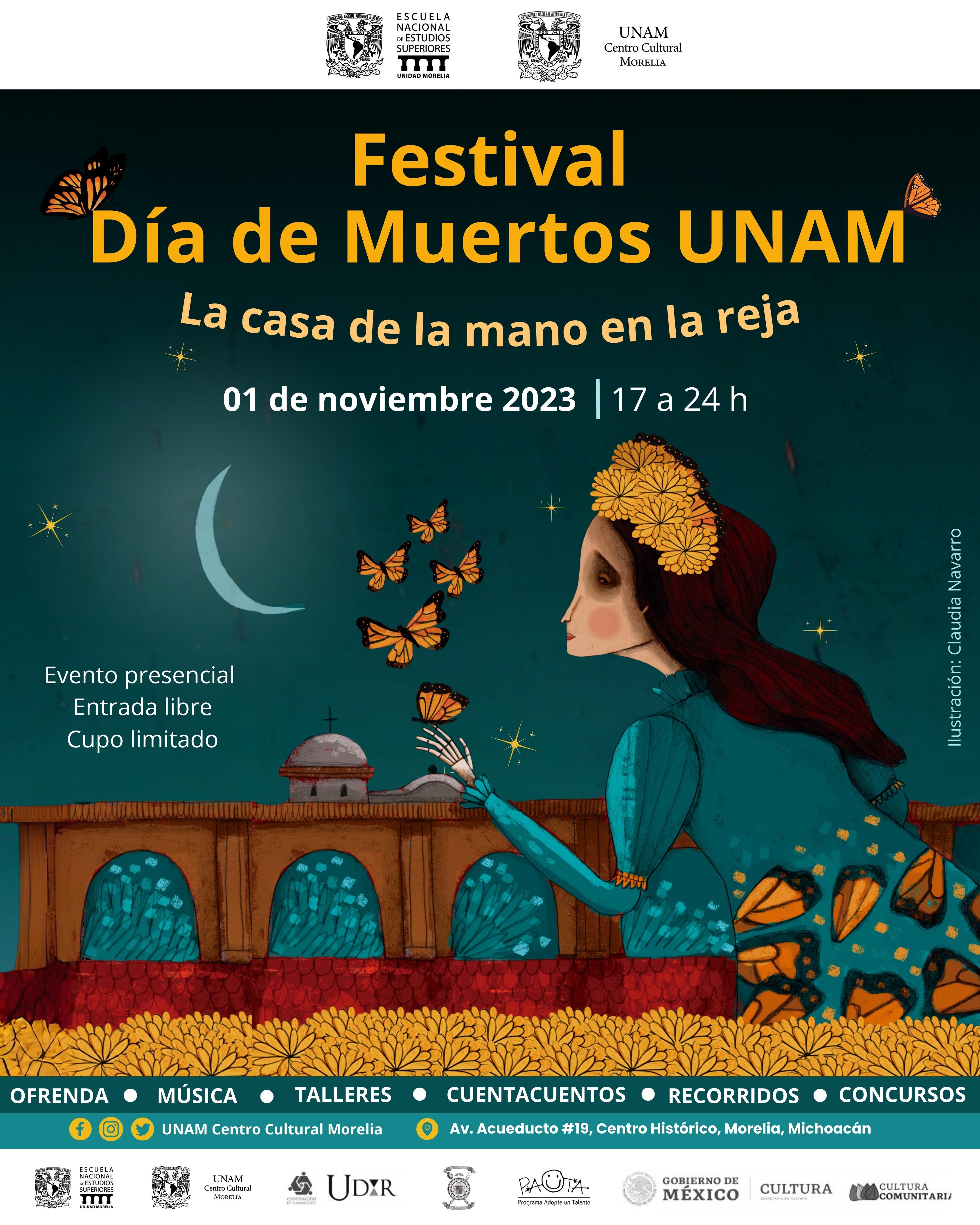 Nace el Festival de Día de Muertos UNAM La casa de la mano en la reja