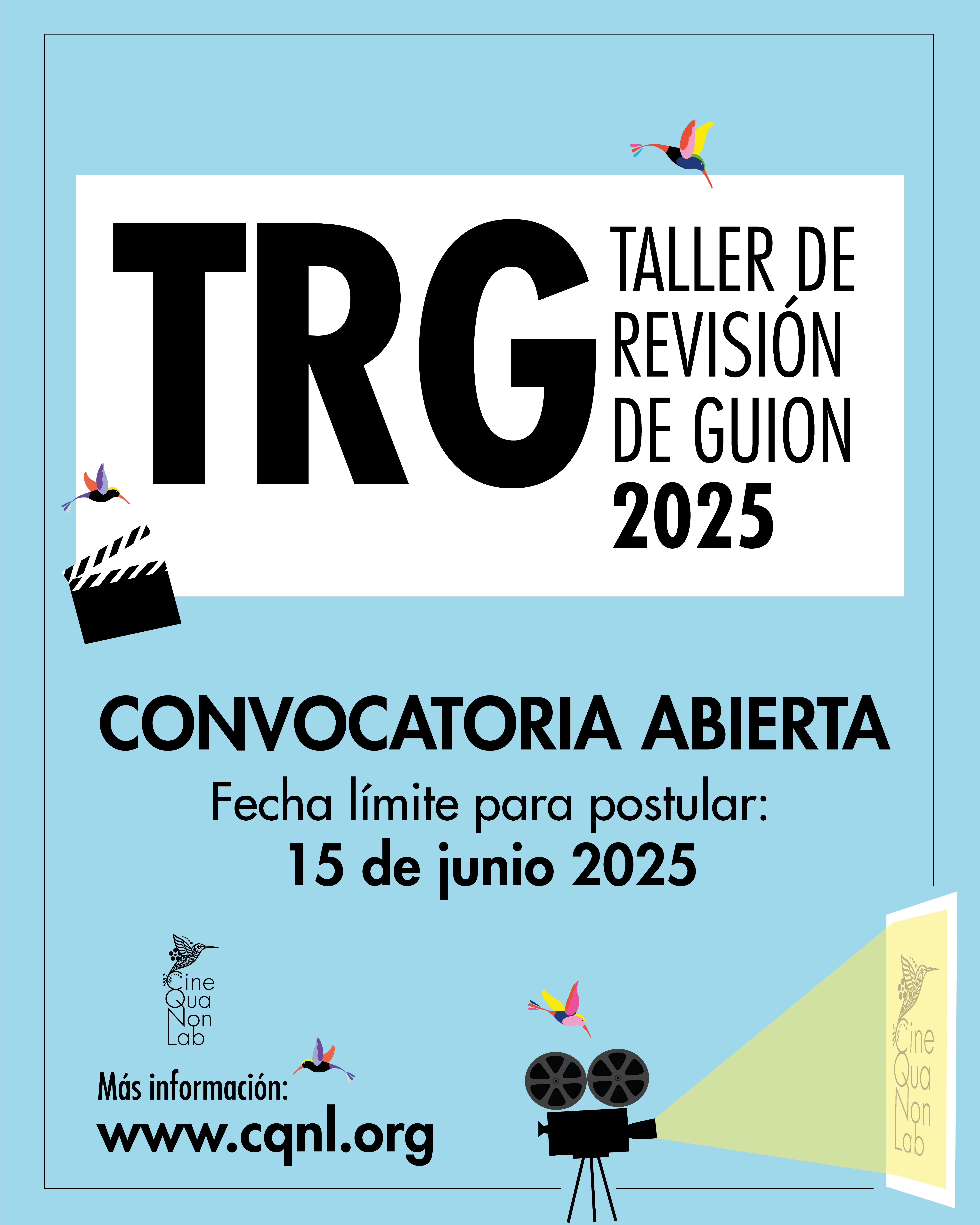 Cine Qua Non Lab lanza la convocatoria de su Taller de Revisión de Guion de 2025