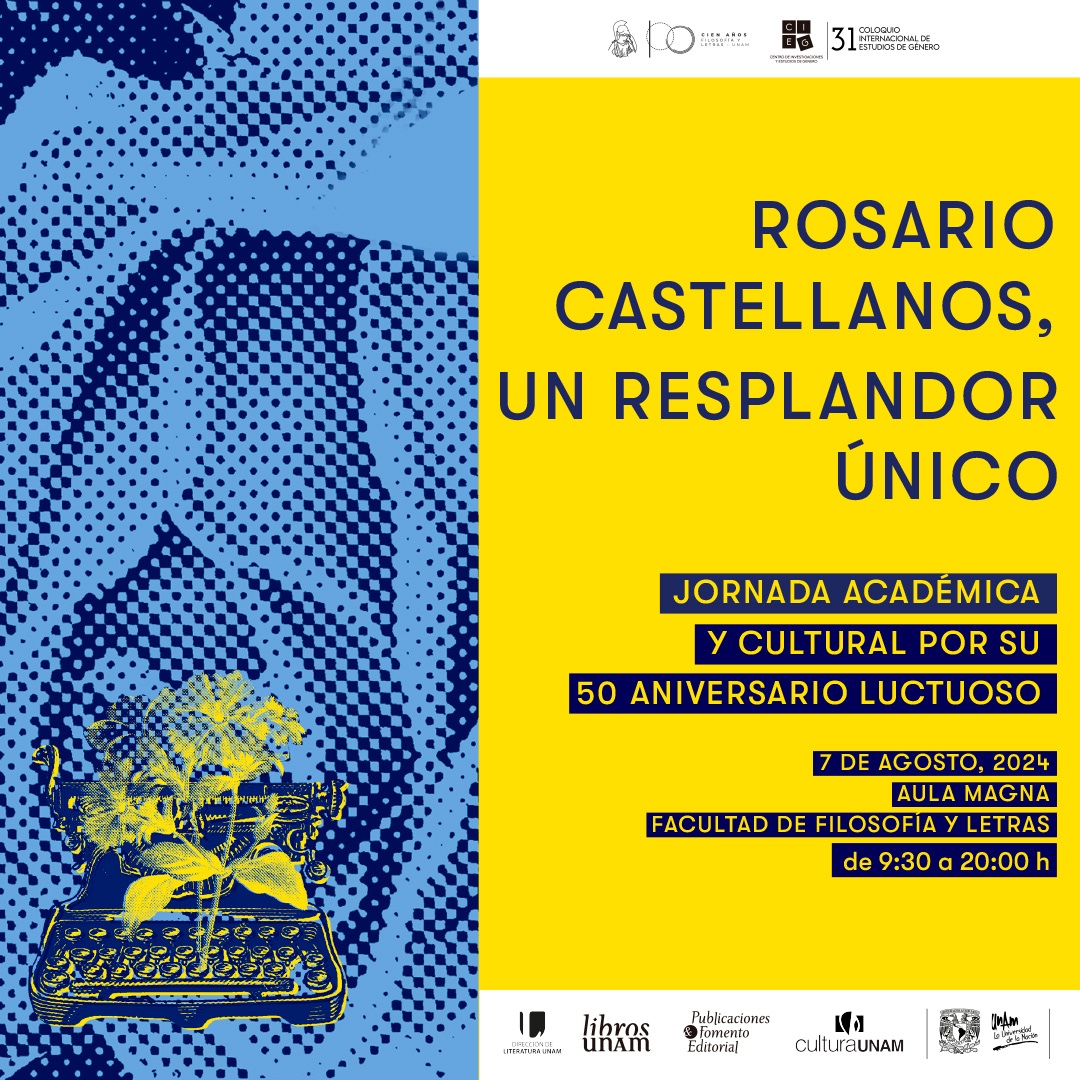 Preparan jornada académica y cultural por el aniversario luctuoso de Rosario Castellanos en CDMX