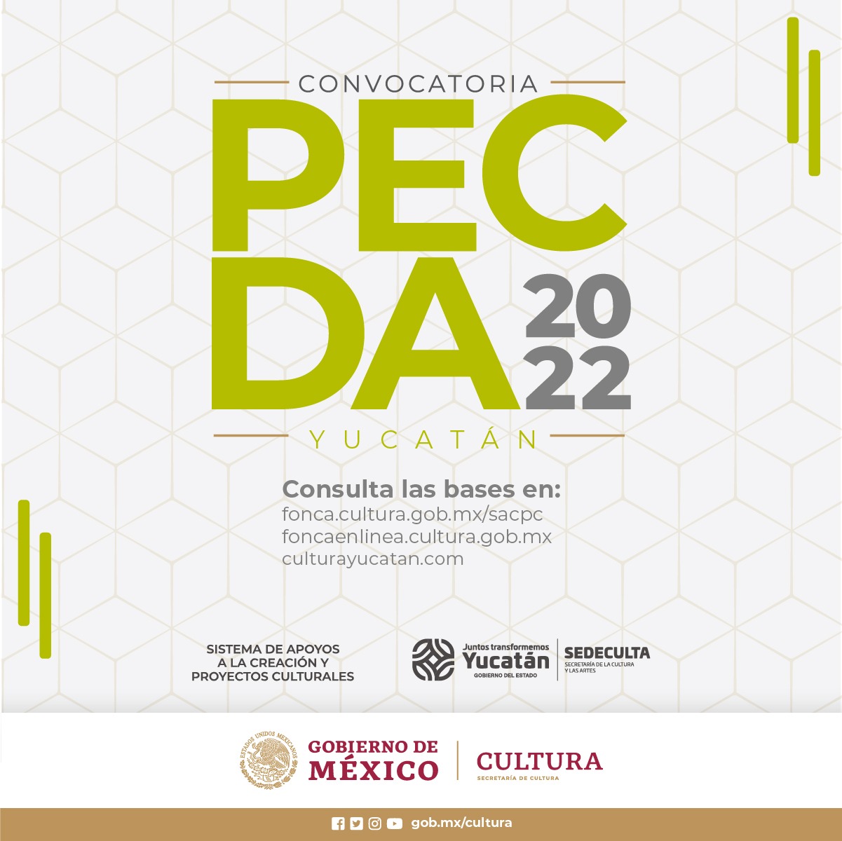 Abren la convocatoria PECDA 2022 en Yucatán