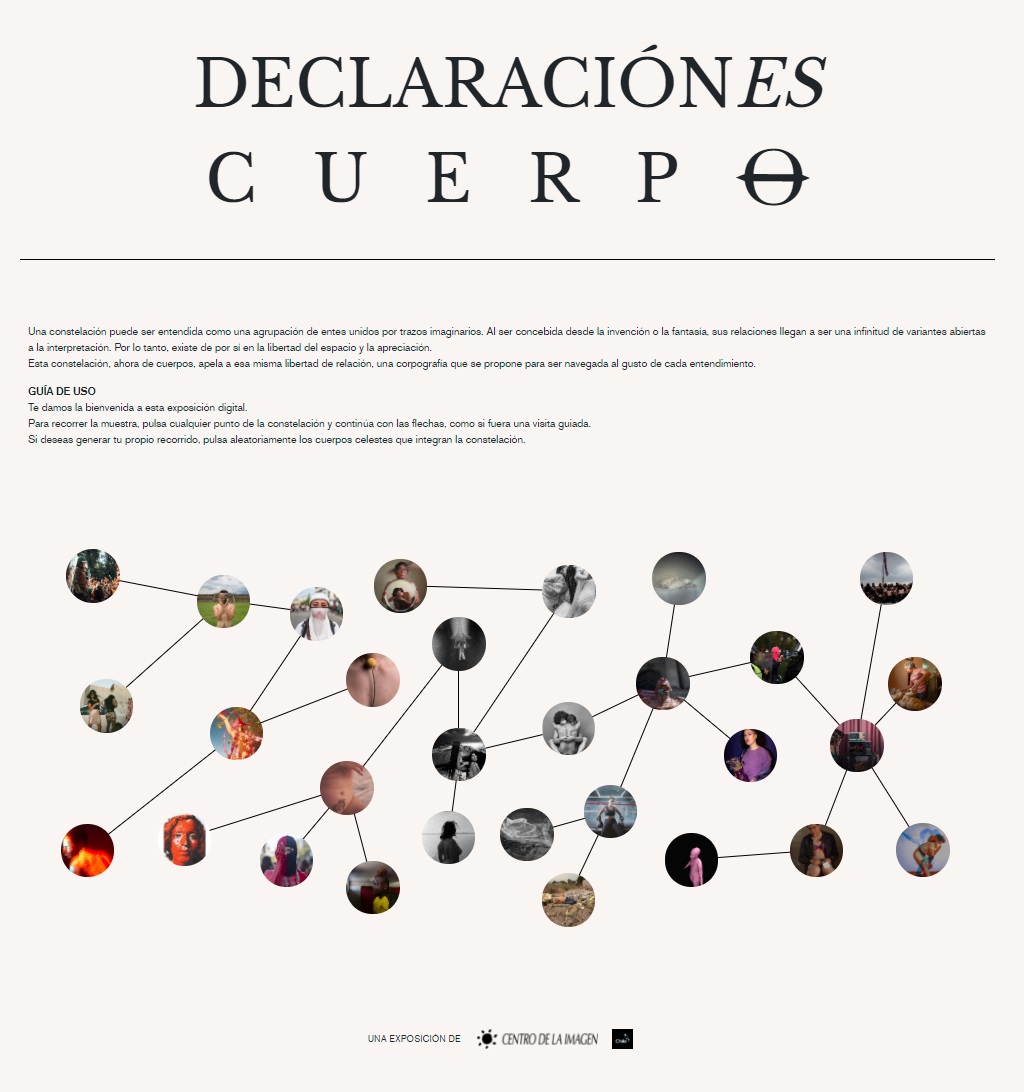 El Centro de la Imagen inaugura la muestra digital “Declaraciónes Cuerpo” fotografía emergente de México y Chile