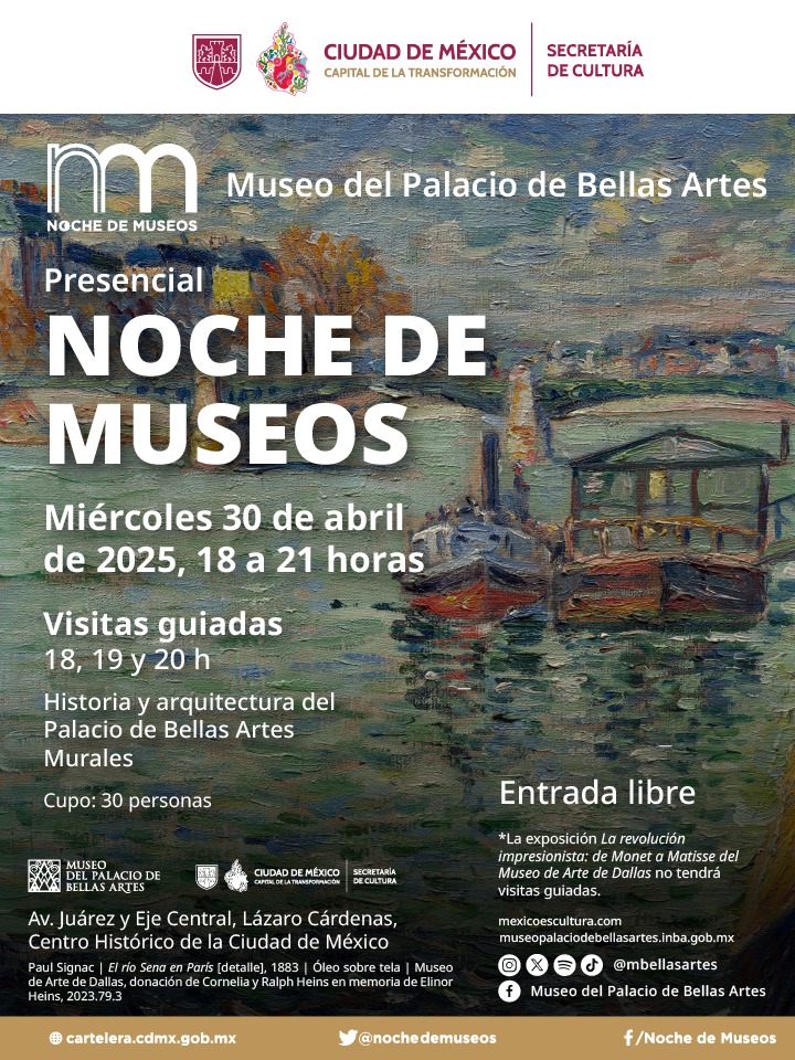 Conoce las actividades que traerá a la “Noche de Museos – Mayo 2025” a la CDMX