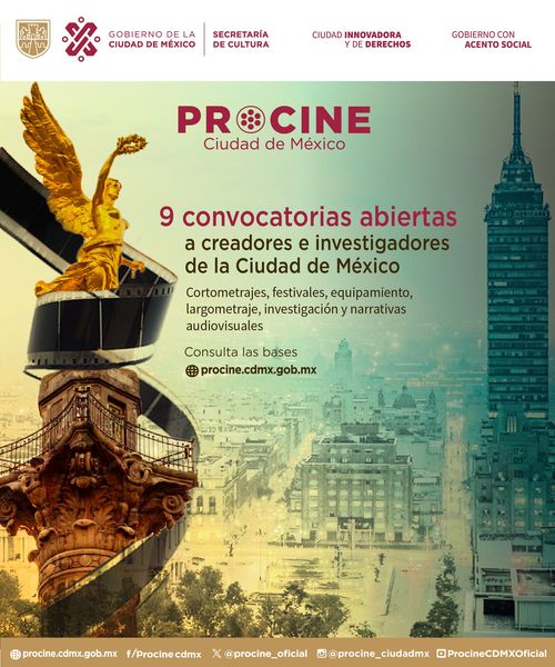 PROCINECDMX lanza nueve convocatorias en apoyo al cine hecho en la CDMX