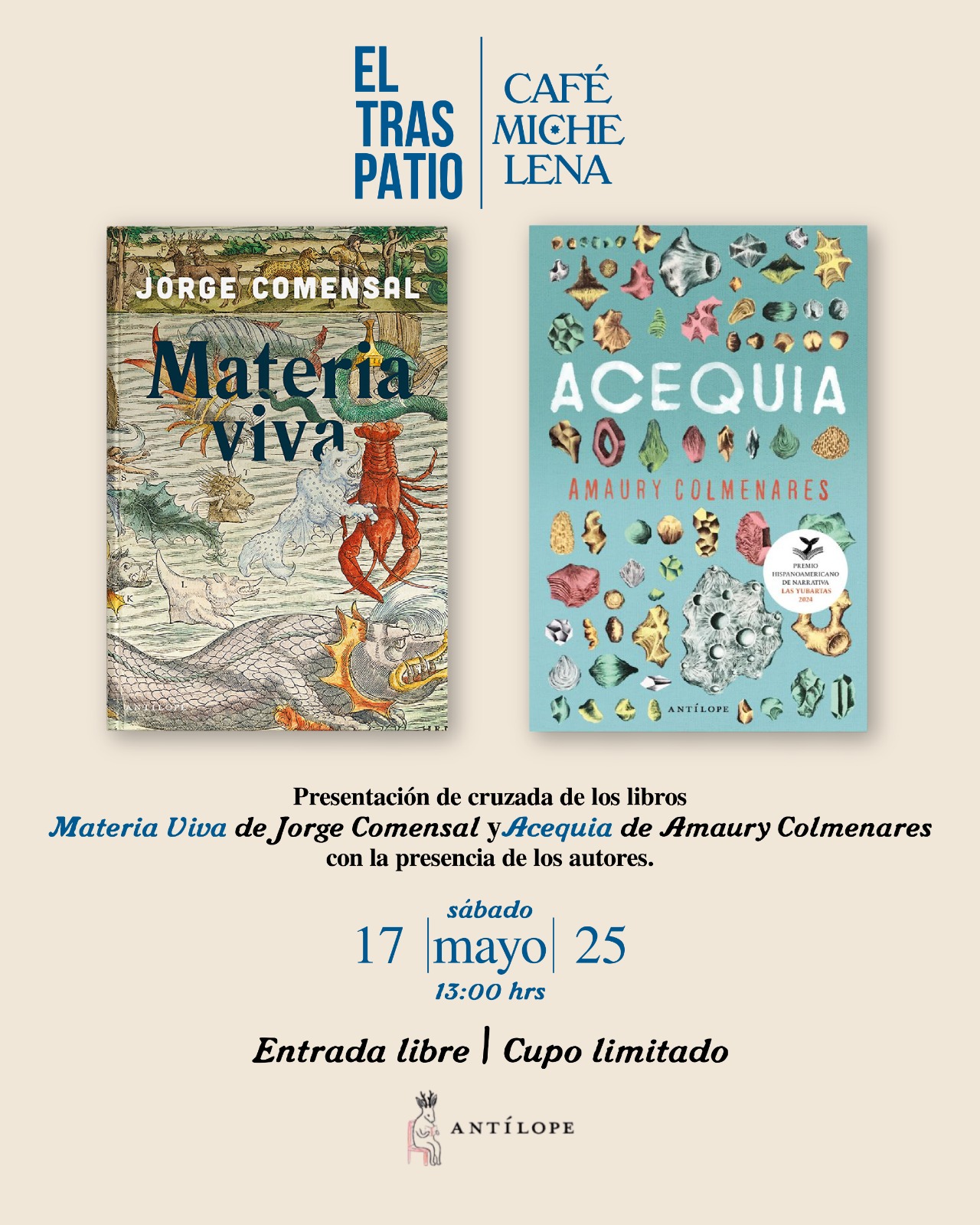 El Traspatio y Café Michelena acogerán presentación de libros de autores mexicanos en Michoacán