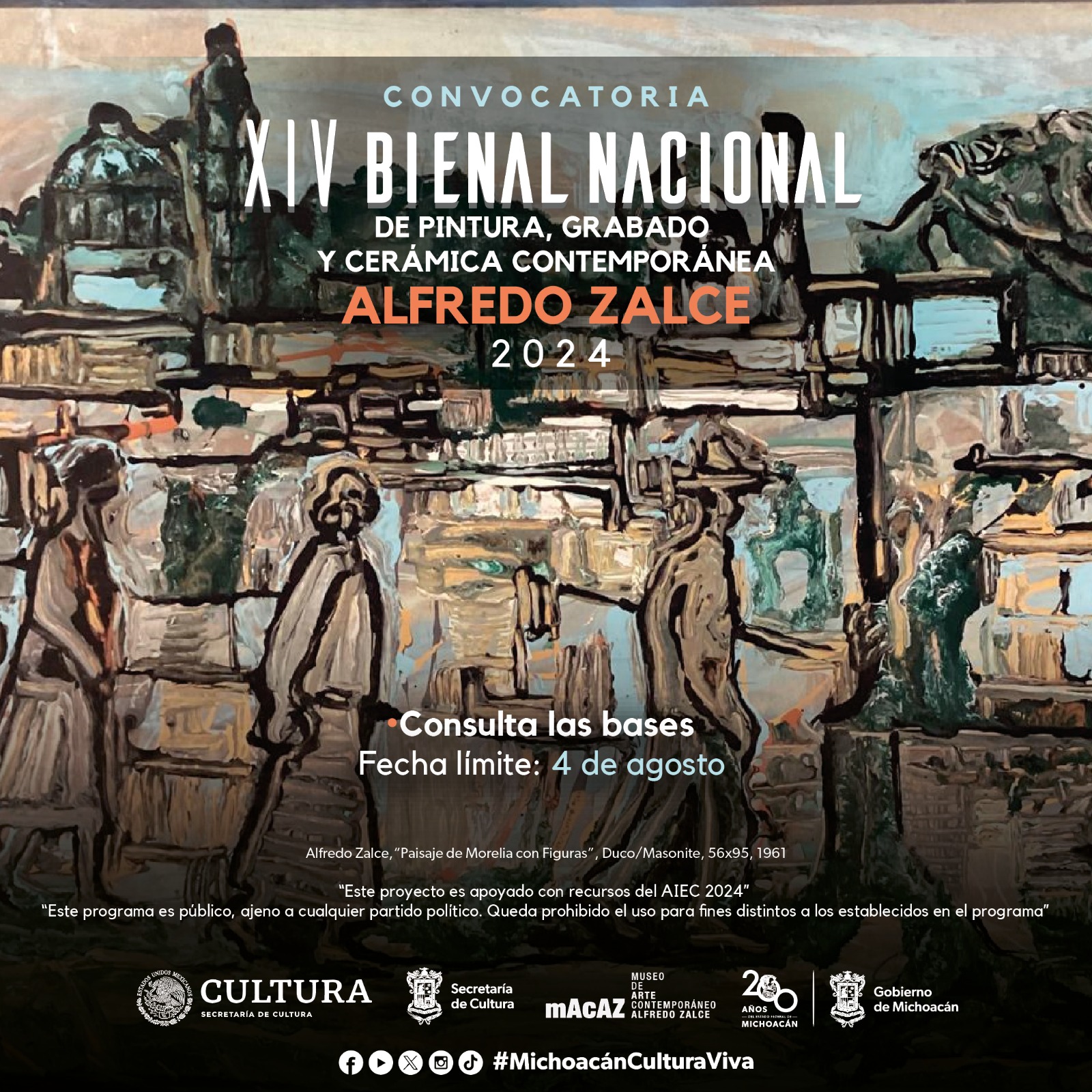 Secretaría de Cultura de Michoacán anunció que ceramistas podrán participar en la Bienal Alfredo Zalce