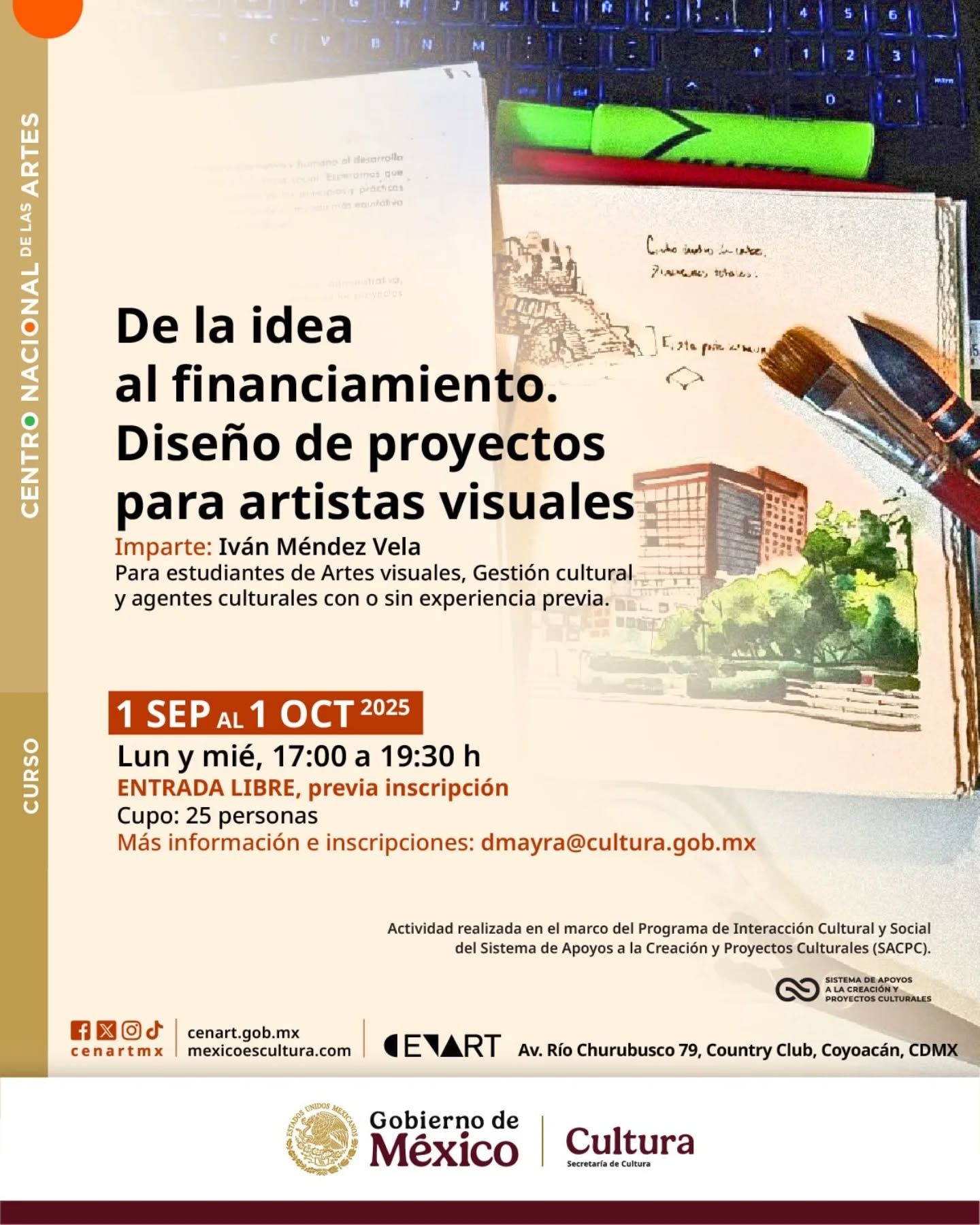 "De la idea al financiamiento. Diseño de proyectos para artistas visuales".