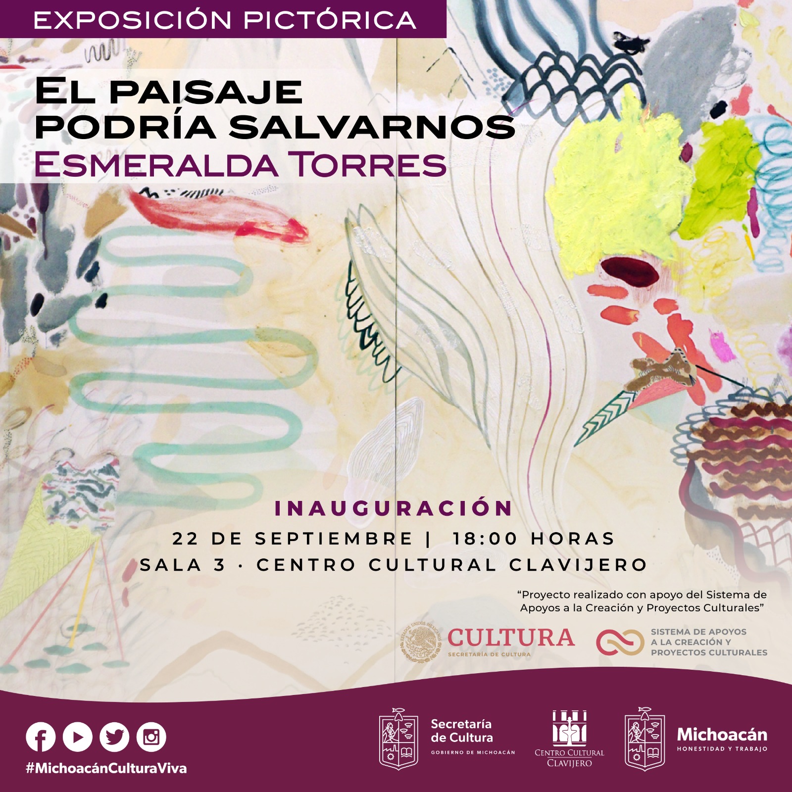 Inauguración de la exposición de la artista Esmeralda Torres