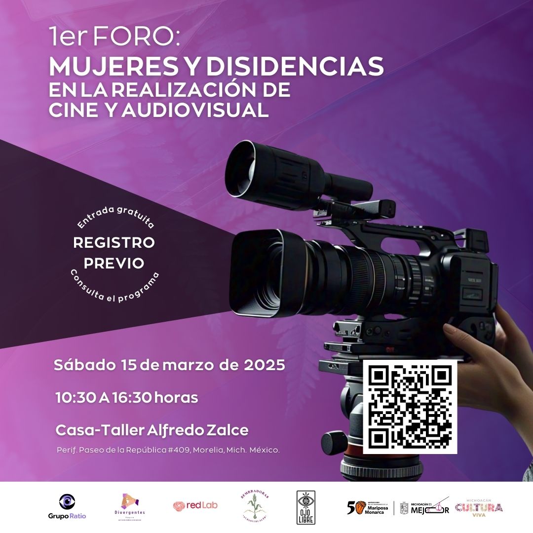 Preparan primer foro sobre la participación de mujeres y disidencias en la realización cinematográfica y audiovisual, en Michoacán