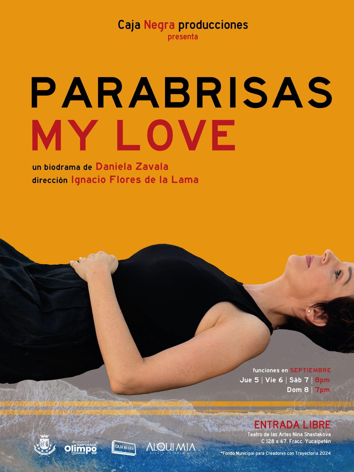 Alistan estreno del monólogo "Parabrisas My Love" de Daniela Zavala para este septiembre